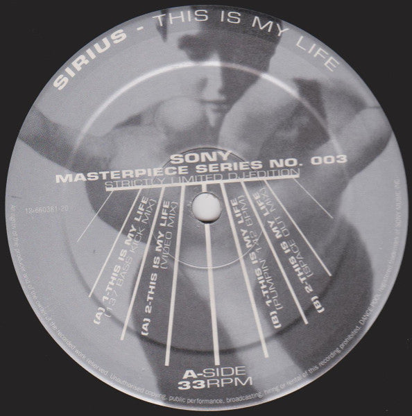 Sirius (2) : This Is My Life (12")