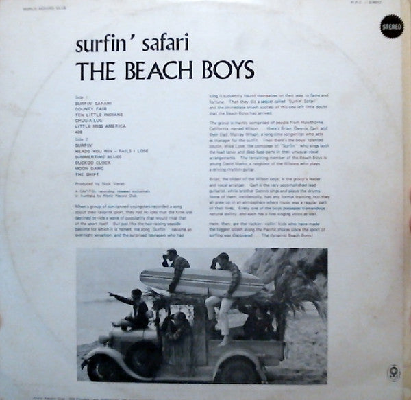 The Beach Boys : Surfin' Safari (LP, Album, Club)