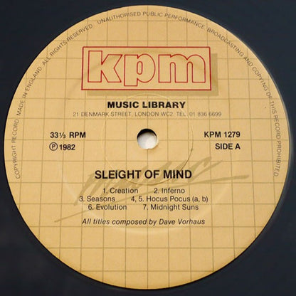 David Vorhaus : Sleight Of Mind (LP)