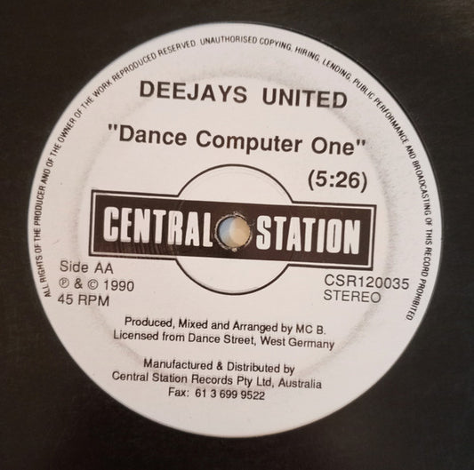 Section 87 / Deejays United : More Power / Dance Computer One (12")