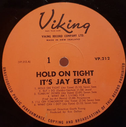 Jay Epae : Hold On Tight! It's Jay Epae (LP, Album)