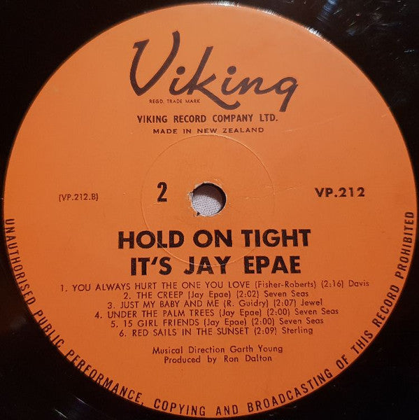 Jay Epae : Hold On Tight! It's Jay Epae (LP, Album)