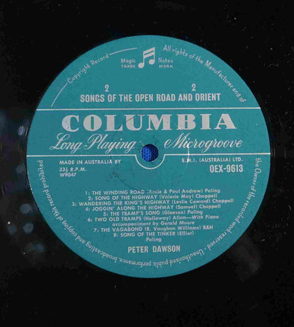 Peter Dawson : Songs Of The Open Road And Songs Of The Orient (LP, Album, Comp, Mono)
