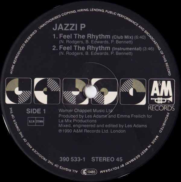 Jazzi P : Feel The Rhythm (12")