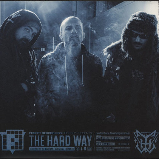 The Hard Way (3) : Devil Worshipping Motherfuckers / Pentagram Of Coke (12", Blu)