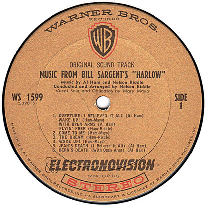Al Ham, Nelson Riddle : Harlow (Original Sound Track) (LP, Album)
