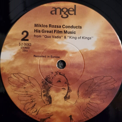 Miklós Rózsa : Conducts His Great Film Music From Ben-Hur, El Cid, Quo Vadis And King Of Kings (LP, Comp, RE)