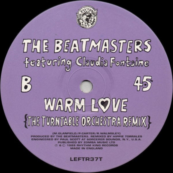 The Beatmasters Featuring Claudia Fontaine : Warm Love (The Remixes) (12")