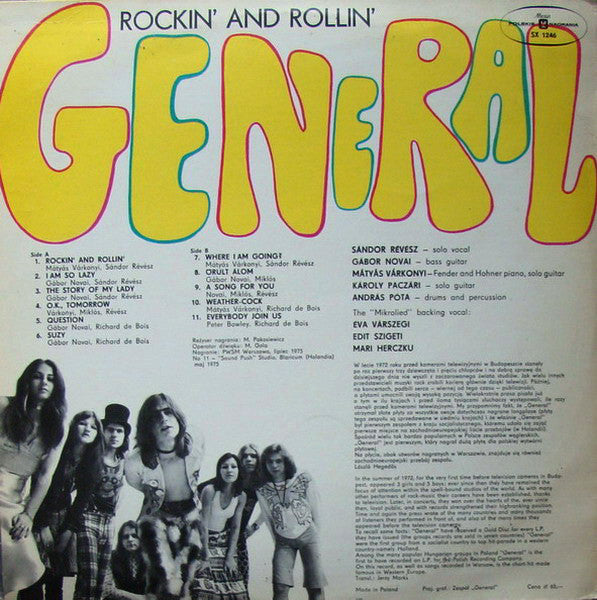 General (2) : Rockin' & Rollin' (LP, Album, Blu)