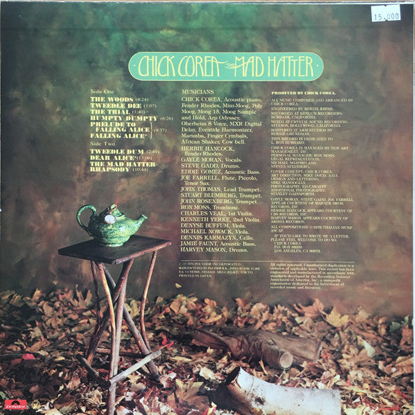 Chick Corea : The Mad Hatter (LP, Album, Ltd, RE)