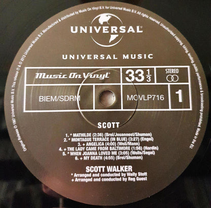 Scott Walker : Scott (LP, Album, RE, 180)
