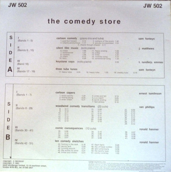 Various : The Comedy Store (LP)
