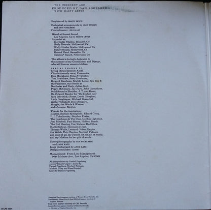 Dan Fogelberg : The Innocent Age (2xLP, Album, Gat)