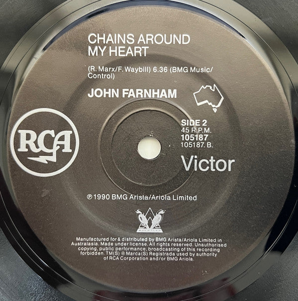 John Farnham : Burn For You (7", Single)