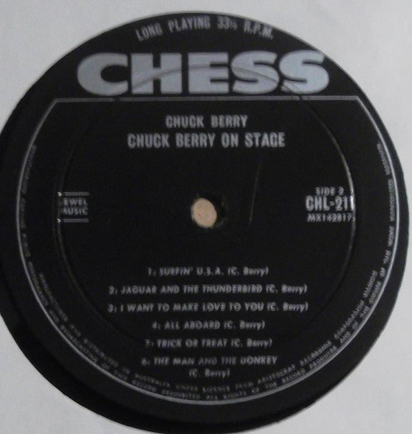 Chuck Berry : Chuck Berry On Stage (LP, Album, Mono)