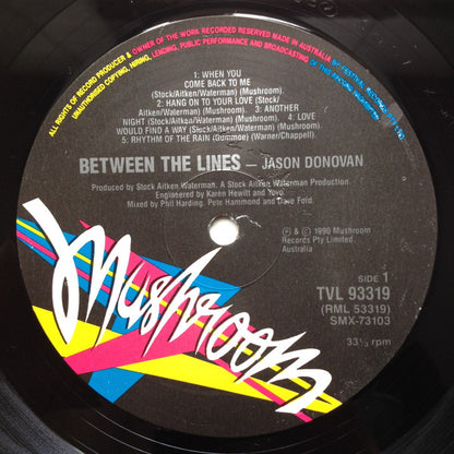 Jason Donovan : Between The Lines (LP, Album)