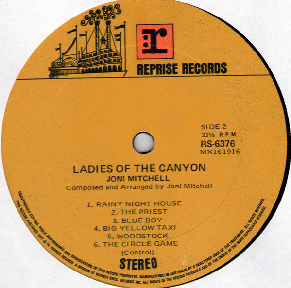 Joni Mitchell : Ladies Of The Canyon (LP, Album)