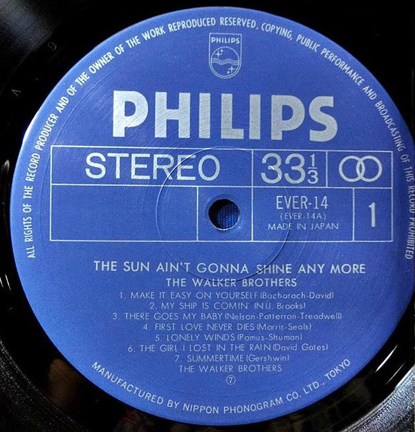 The Walker Brothers = The Walker Brothers : The Sun Ain't Gonna Shine Anymore = 太陽はもう輝かない (LP, Comp, RE)