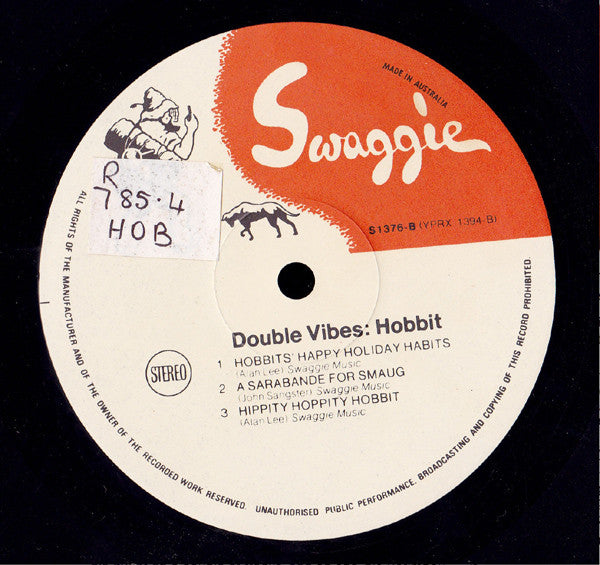 John Sangster and Alan Lee (4) : Double Vibes: Hobbit (LP, Album)