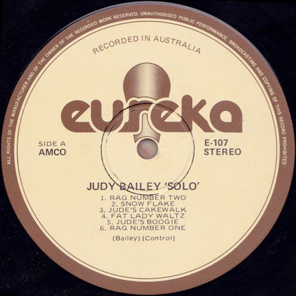 Judy Bailey : Solo (LP, Album)