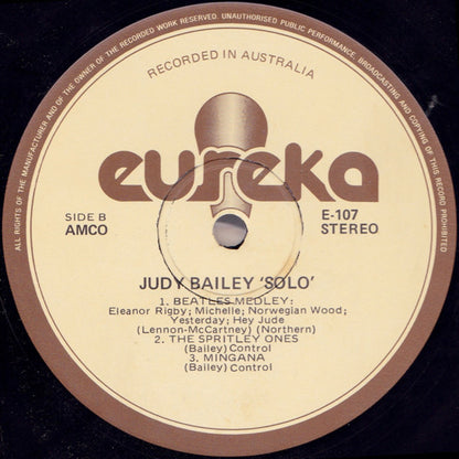 Judy Bailey : Solo (LP, Album)