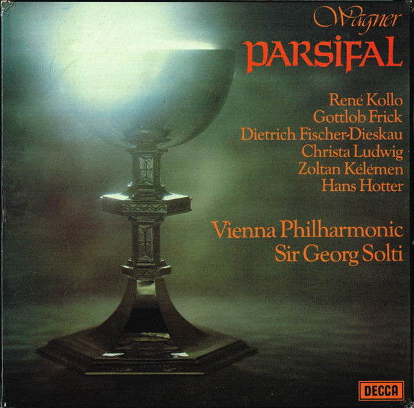 Wagner* - René Kollo, Gottlob Frick, Dietrich Fischer-Dieskau, Christa Ludwig, Zoltan Kélémen, Hans Hotter, Vienna Philharmonic*, Sir Georg Solti* : Parsifal (5xLP, Album + Box)
