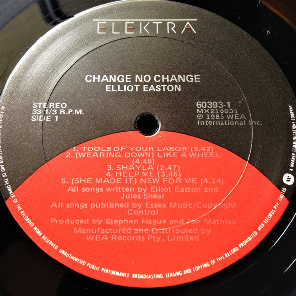 Elliot Easton : Change No Change (LP, Album)