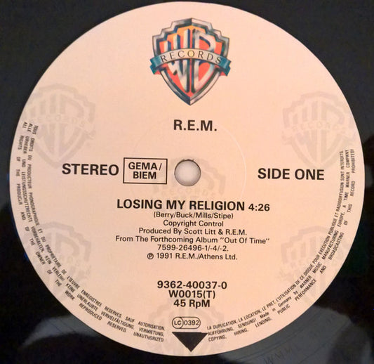 R.E.M. : Losing My Religion (12", Single)