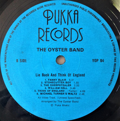 Oysterband : Lie Back And Think Of England (LP, Album)