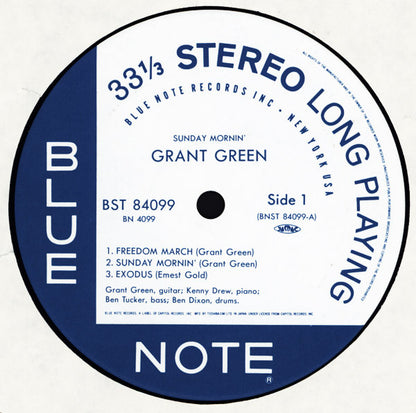 Grant Green : Sunday Mornin' (LP, Album, RE)