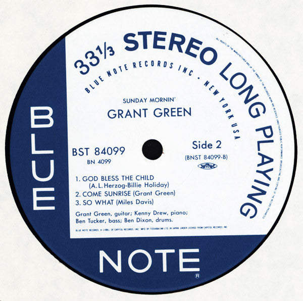 Grant Green : Sunday Mornin' (LP, Album, RE)