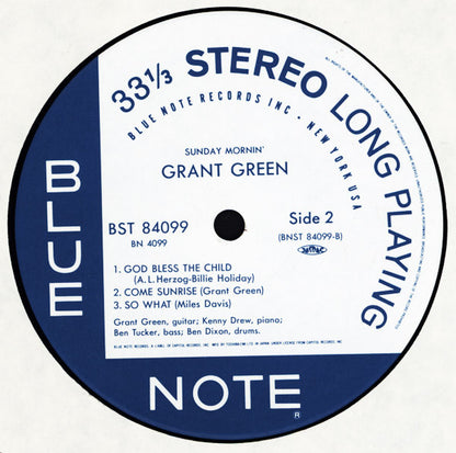 Grant Green : Sunday Mornin' (LP, Album, RE)
