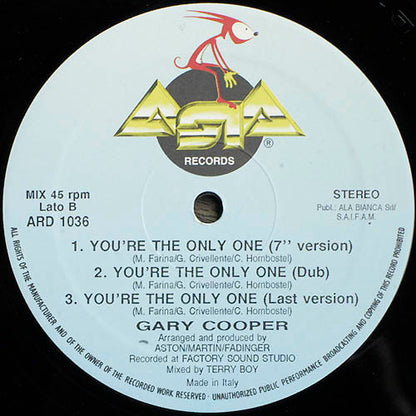 Gary Cooper : You're The Only One (12")