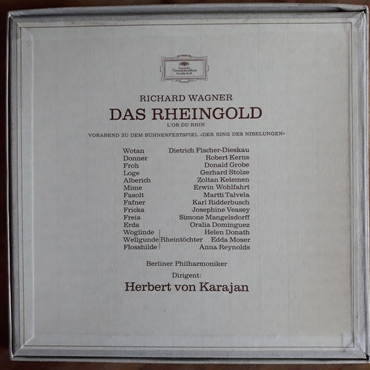 Richard Wagner - Berliner Philharmoniker, Herbert Von Karajan : Das Rheingold (3xLP + Box, RE)