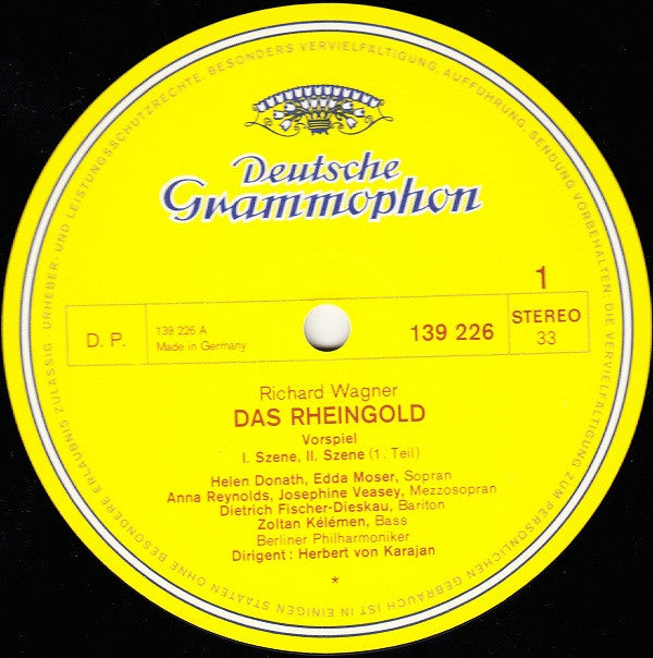 Richard Wagner - Berliner Philharmoniker, Herbert Von Karajan : Das Rheingold (3xLP + Box, RE)