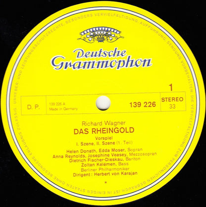 Richard Wagner - Berliner Philharmoniker, Herbert Von Karajan : Das Rheingold (3xLP + Box, RE)