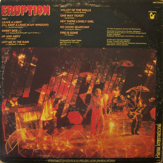 Eruption (4) : Leave A Light (LP, Album)