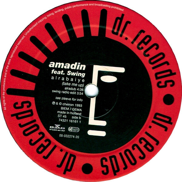 Amadin Feat. Swing : Alrabaiye (Take Me Up) (12")