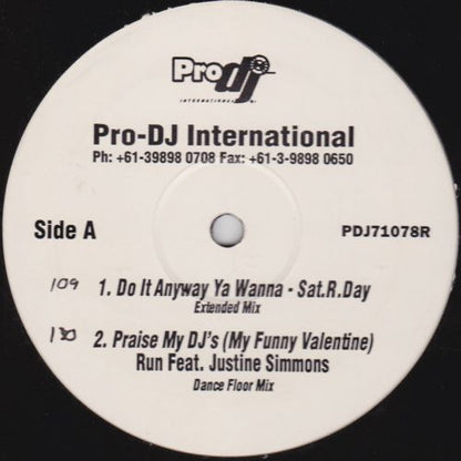 Various :  Anyway You Wanna / Praise My DJ's / Insanity / Get Up And Boogie (12")