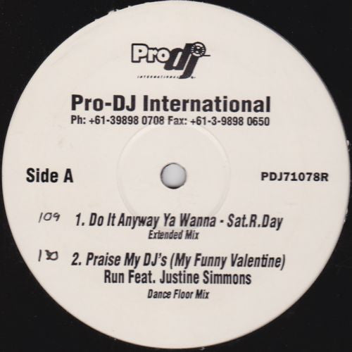 Various :  Anyway You Wanna / Praise My DJ's / Insanity / Get Up And Boogie (12")