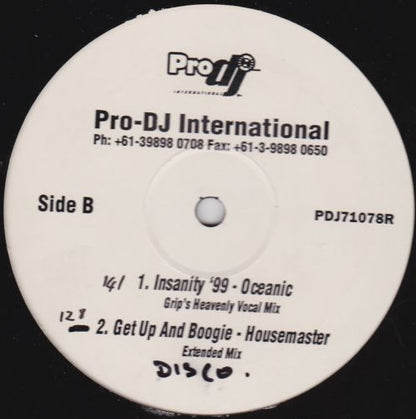 Various :  Anyway You Wanna / Praise My DJ's / Insanity / Get Up And Boogie (12")