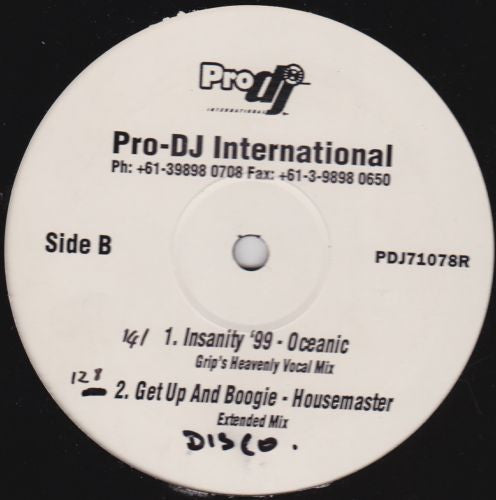 Various :  Anyway You Wanna / Praise My DJ's / Insanity / Get Up And Boogie (12")