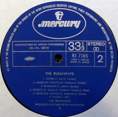 The Runaways : The Runaways (LP, Album)