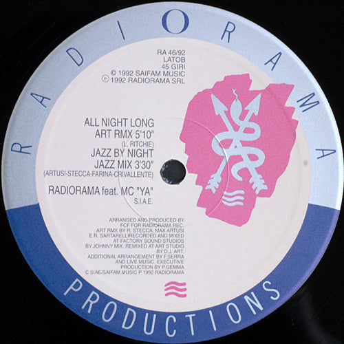 Radiorama Feat MC Ya : All Night Long (12")