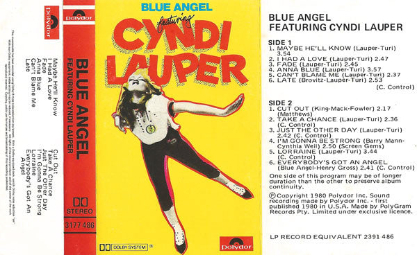 Blue Angel (3) : Blue Angel Featuring Cyndi Lauper (Cass, Album)