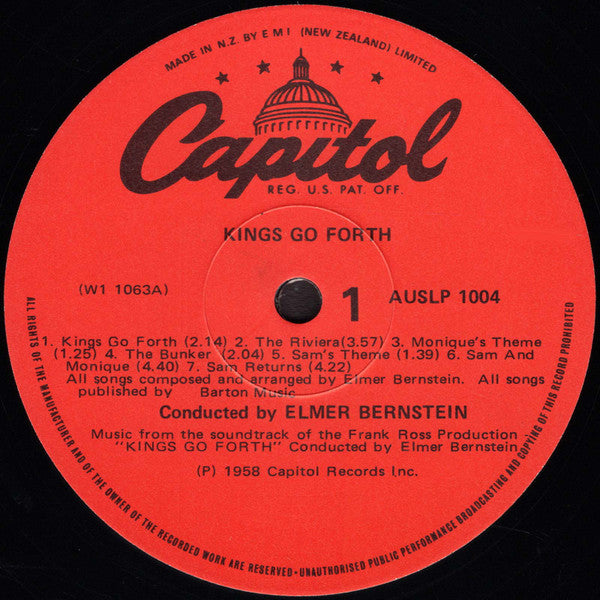 Elmer Bernstein : Kings Go Forth - Music From The Motion Picture Soundtrack (LP, Album, RE)