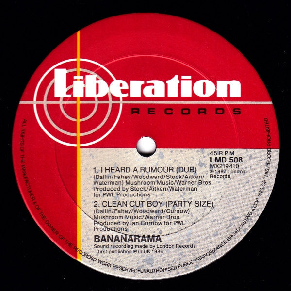Bananarama : I Heard A Rumour (12", Single)