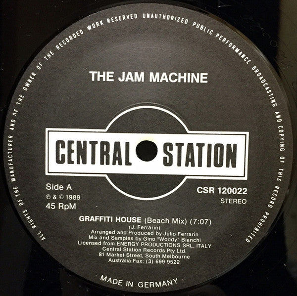 The Jam Machine / Co-Mix (3) : Graffiti House / Relax (12")