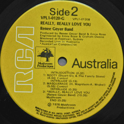 Renee Geyer Band : Really Really Love You (LP, Album, Gat)