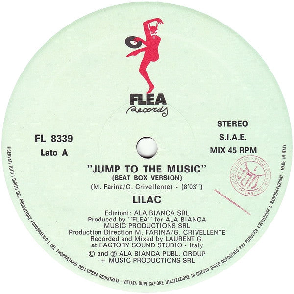 Lilac : Jump To The Music (12")